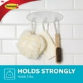 thumbnail image 4 of Command Bath Multi-Hook, 1 Wall Multi-hook, 2 Large Water Resistant Strips, Bathroom Organization, 4 of 12