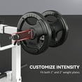 thumbnail image 3 of Soozier Adjustable Steel Seated Calf Raise Exercise Strength Training Gym Equipment, Brown, 3 of 9