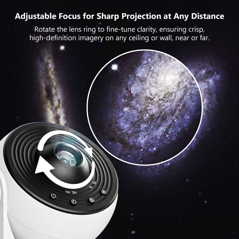 DAYBETTER Galaxy Projector 360° Rotating Head with 13 Film Discs photo 2
