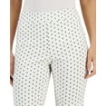 thumbnail image 2 of Charter Club Womens Floral Print Fitted Shorts Bright White Combo M, 2 of 3