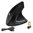 thumbnail image 1 of Wireless Ergonomic Mouse 2.4G Vertical Mouse for Carpal Tunnel, Silent Rechargeable Computer Mouse, 800/1200/1600DPI Adjustable, 1 of 5