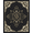 Black Gold, Pattern 10, variant on ODIKA 8'x10' Washable Area Rug Design With Gothic Star Border And Serpent Coils Snake Vintage Celestial for Dining Room, Large Office, Lounge, Non-Slip Chair-Friendly Mat