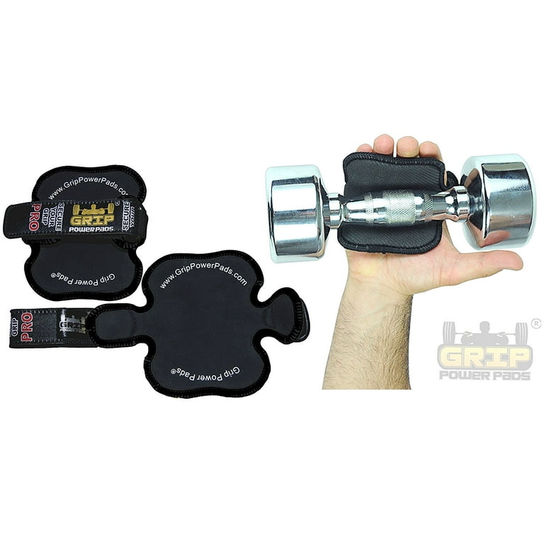 Fitness Gloves Grip Power Pads PRO - Lifting Grips The Alternative To Gym  Workout Gloves 