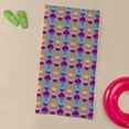 thumbnail image 3 of CafePress - Yummy Sweet Cupcake Pattern - Large Beach Towel, Soft 30"x60" Towel with Unique Design, 3 of 3