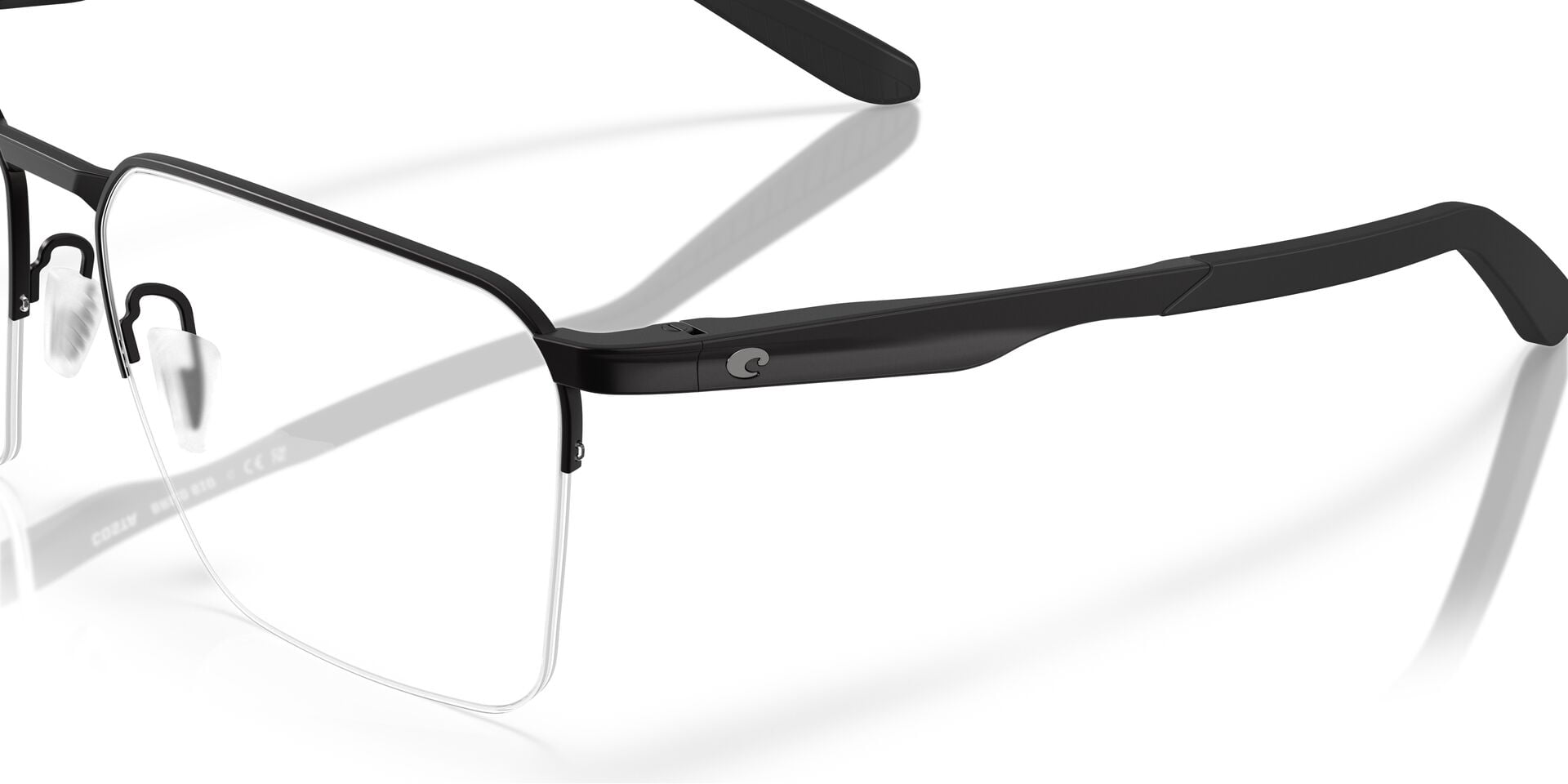 Costa Del Mar Unisex Size 57 BRD 610 Optical Eyeglasses, Matte Black/Demo Lens