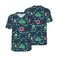 thumbnail image 3 of Daiia Christmas Mens Baseball Jersey Button Down Shirts Short Sleeve Sports Uniforms-3X-Large, 3 of 9