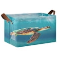 thumbnail image 2 of Ryvnso Turtle under Sea Storage Bins Large Basket Foldable Cube Toys Organizer with Handles 2 PCs, 2 of 8