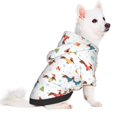 thumbnail image 2 of Fotbe winter Snowflake Dachshund Sudadera con Estampado para Perros Pequeños – Suéter con Capucha para Mascotas, Tela Suave de Forro Polar con Bolsillo-Medium, 2 of 7