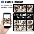 thumbnail image 3 of Best Mom Ever Custom Blanket, Birthday Gifts for Mom from Daughter Son with Pictures, Customized Photo Collage Mother Blankets Wife Birthday Gifts, Personalized Flannel Blanket with Photo as a Gift, 3 of 6