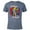 Denim Snow Heather, variant on Marvel Avengers Christmas Holiday Retro Be Merry Be Bright! - Short Sleeve Blended T-Shirt for Adults - Customized-Yellow