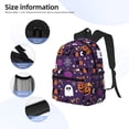 thumbnail image 5 of Lsque Halloween Sweet Candy Classic Casual Backpack - Large Capacity Water-Resistant Backpack for School, Work, Travel, and Outdoor Activities, 5 of 8
