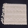 thumbnail image 2 of 2X Elegant Cream Crochet Lace Macrame Table Runner with Tassels for Rustic Wedding Decoration and F, 2 of 5