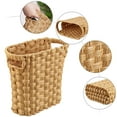 thumbnail image 3 of NiOffice Handwoven Wicker Wastebasket with Built-In Handles, Multifunctional Mini Trash Can and Organizer for Home & Office, Compact Design and Durable Construction with Fine Artisanal Craftsmanship, 3 of 10