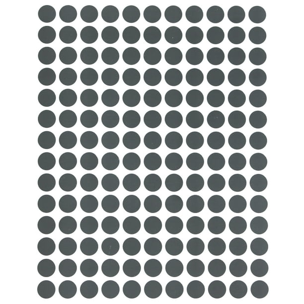 Royal Green Round Colour Code Labels 3/8 (0.375) inches 10mm Circle Stickers in Grey - Colors Dots Label Sticker Sheet - 2100 Pack