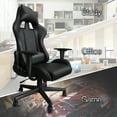 thumbnail image 7 of Gaming Chair Office Desk Chair Ergonomic Reclining Computer Chair Height Adjustable Swivel Recliner with Headrest Lumbar Support, Black, 7 of 7