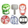 Avengers Superheroes Marvel Characters Logos Set Of 6 Cookie Cutters USA PR1051