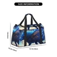 thumbnail image 3 of Fuzoiu Moonlit Blue Wolf Print Travel Duffle Bag,Carry On Tote Bags,Duffel Bag,Sport Gym Bag, Hospital Bag for Labor and Delivery, Overnight Bag,Luggage Bag, 3 of 7