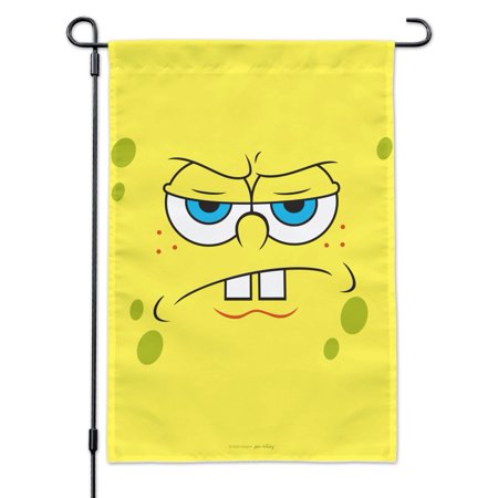 SpongeBob Angry Face Garden Yard Flag