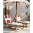 thumbnail image 5 of Pack of 2 Outdoor Lumbar Pillow Covers 11x16 Inch, Red Vertical Striped Waterproof Throw Pillow Covers Set, Farmhouse Minimalist Abstract Lines Decorative Cushion Cases for Patio Porch Car, 5 of 7