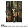 thumbnail image 4 of ARISTURING Deer Blanket and Throws Elk Antler Throw Blankets Deer Decor Soft Cozy Plush Warm Flannel Bedding Blanket for Girls Boys Kids Adults Couch Travel, 4 of 6