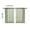Green, variant on COM1950s Semi-Sheer Room Divider Curtains, 2-Pack Linen Feel Window Treatment for Kitchen, Light Filtering Valance for Bathroom Bedroom, 25 X 31 Inches
