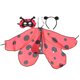 thumbnail image 5 of 1 juego de accesorios para disfraz de mariquita que incluye diadema de mariquita y máscara de mariquita, 5 of 6