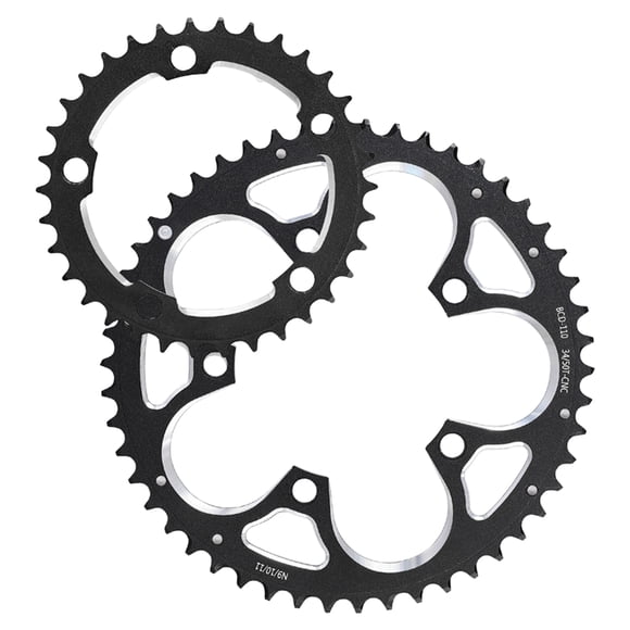 Plato para bicicleta de carretera Sunnimix 110BCD CNC Mecanizado 34T 50T para 8 - 11 Velocidades negro