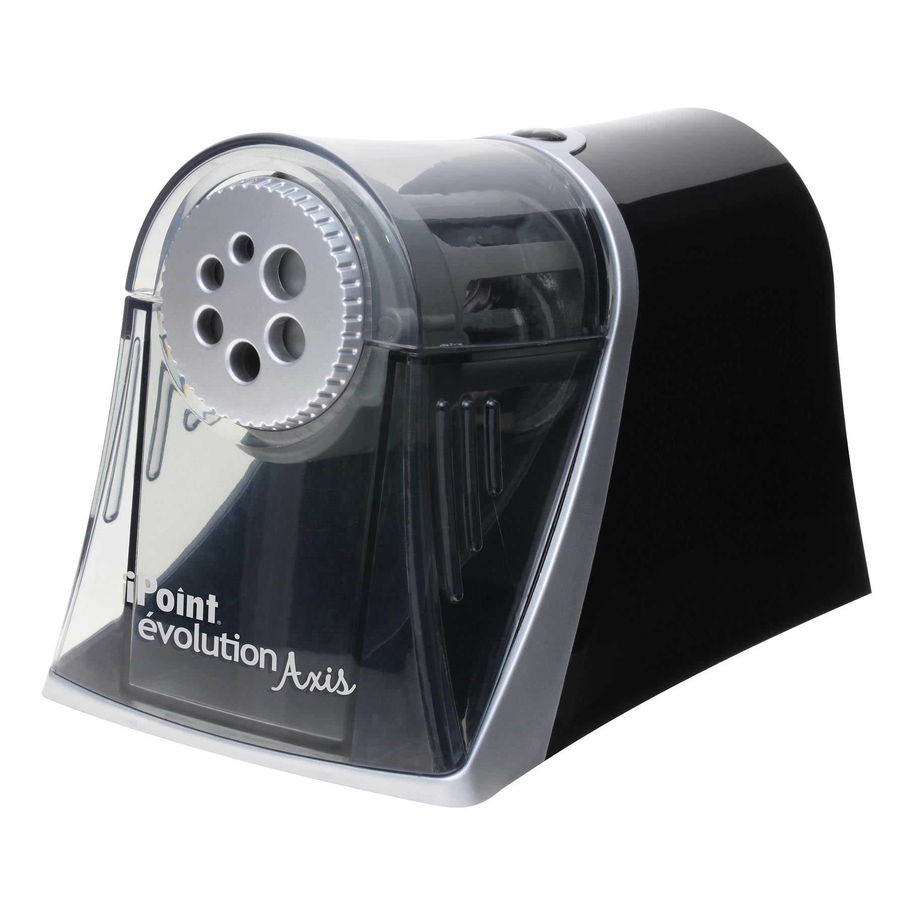 Westcott iPoint Evolution Axis Heavy Duty Electric Pencil Sharpener, Black/Silver
