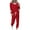 Red, variant on Tall Sizes Women Lounge Sets 2 Piece Outfits Pants Sets Women 2 Piece Outfits Dressy Casual Women's Fashionable Loose Printed Long Sleeved Round Neck Drawstring Casual Set