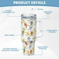 thumbnail image 5 of Lsque Cartoon Monkey Pattern 40 OZ Ice Bully Cup with Handle and Straw, Double Wall Stainless Steel Tumbler Travel Coffee Cup with Lid for Christmas Present, 5 of 8
