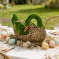 thumbnail image 3 of A Resin Flocked Rattan Look Decorative Ornament With Layered Detailing For Garden Courtyard Living Room Shelf And Home Decoration 10.24X6.69X5.91In 1.92Lb, 3 of 7