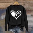 thumbnail image 2 of Wyzesi Sweat à Capuche pour Femmes, Motif Graphique de Jour de Football, Pull Imprimé, Automne, Décontracté, Col Rond, Manches Longues, 2 of 3