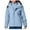 Light Blue, variant on Womens Coats Outerwear Winter Women Detachable Cap and Windproof Thick Three-in-one Jacket Outdoor Sports Warm Jacket
