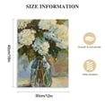 thumbnail image 2 of Nawypu Abstract Hydrangea Flower Canvas Poster Wall Art Decoration for Living Room, Bedroom, Bathroom, Office, Study, Home Decor, 2 of 5