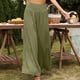 thumbnail image 2 of Pantalones de Verano ANGGREK para Mujer, Pantalones de pierna ancha, Ajuste Holgado, Elástico, 2 of 5