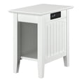 thumbnail image 2 of Home Square Ensemble de 2 Lits Escamotables Grand avec Coffre et Table d'Appoint, Blanc, 2 of 21