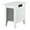 White, variant on Bowery Hill Solid Wood Side Table with Device Charger in Driftwood