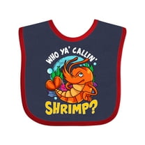 Inktastic Funny Shrimp Baby Boys or Girls Baby Bib