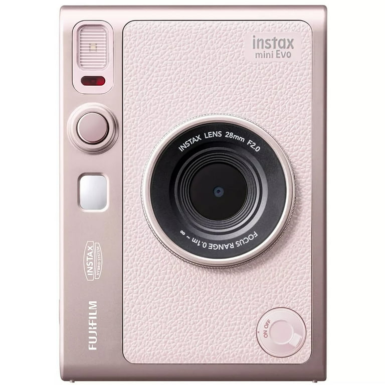 Fujifilm Instax Mini Evo Hybrid Instant Film Camera, Gentle Rose