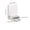 White, variant on No Drill Mop Holder Wall Mount Heavy Duty Broom Holder No Hole Installation Bathroom Kitchen Storage Rack Adhesive Broom Mop Organizer with Strong Sticker 4.13x3.74 Inches White
