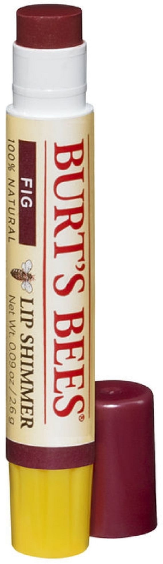 2 Pack Burt's Bees Lip Shimmer, Fig 0.09 oz