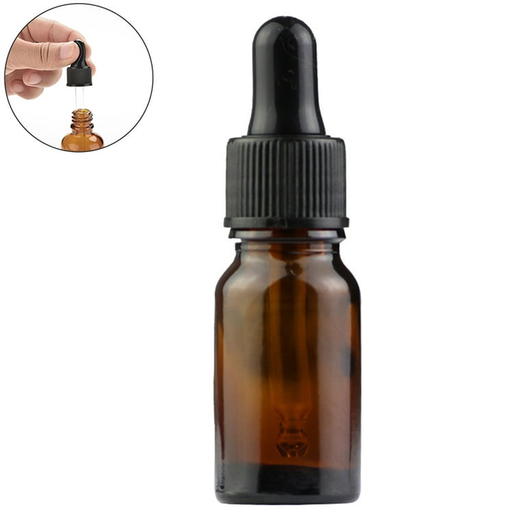 Dropper Bottles With Scale 5ml-100ml Reagent Eye Drop Amber Glass