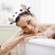 thumbnail image 4 of 2 diademas con estampado de vaca, lazos para el rostro, para spa y maquillaje, 4 of 7