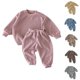 thumbnail image 4 of Odeerbi 3M-4Y Niños Niñas Conjuntos de Algodón Sudadera de Manga Larga Pantalones Jogger Conjunto de Dos Piezas, 4 of 4