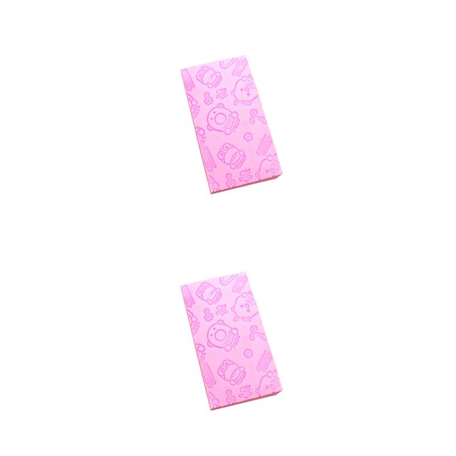 Toystoory Esponja de baño de PVA, portátil, reutilizable, lavable, de mano, para hombres y mujeres, removedor de piel muerta, esponjas de limpieza de Rosado 2piezas Toystoory CBP029694