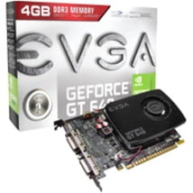 EVGA NVIDIA GeForce GT 640 Graphic Card, 4 GB GDDR3
