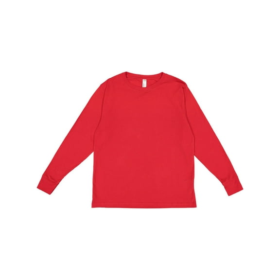 Youth Fine Jersey Long-Sleeve T-Shirt RED M