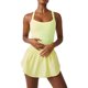 thumbnail image 1 of Mameluco De Una Pieza Mono ceñido al cuerpo para mujer, mono con tirantes y cuello redondo, traje deportivo Sexy de estilo informal Ygjytge Amarillo M para Mujer, 1 of 6