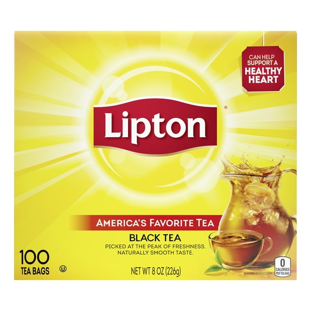 Lipton Black Tea, Tea Bags 8 oz 100 Count