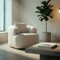 thumbnail image 1 of Sofa individual Comprimido Minimalista para Recamara, Sala u oficina 87 x 85 x 60 cm Satoru Blanco, 1 of 9